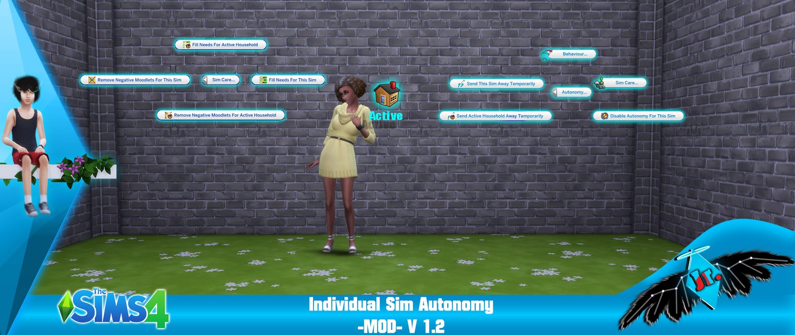 the sims 4 no autonomous mod